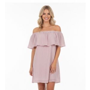KORI america striped cotton flirty summer dress